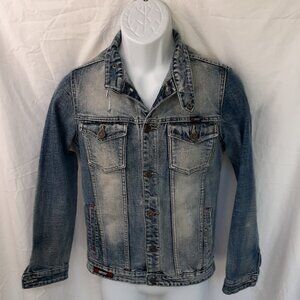 Diesel Youth Size Large Rugget Blue Denim Jacket
